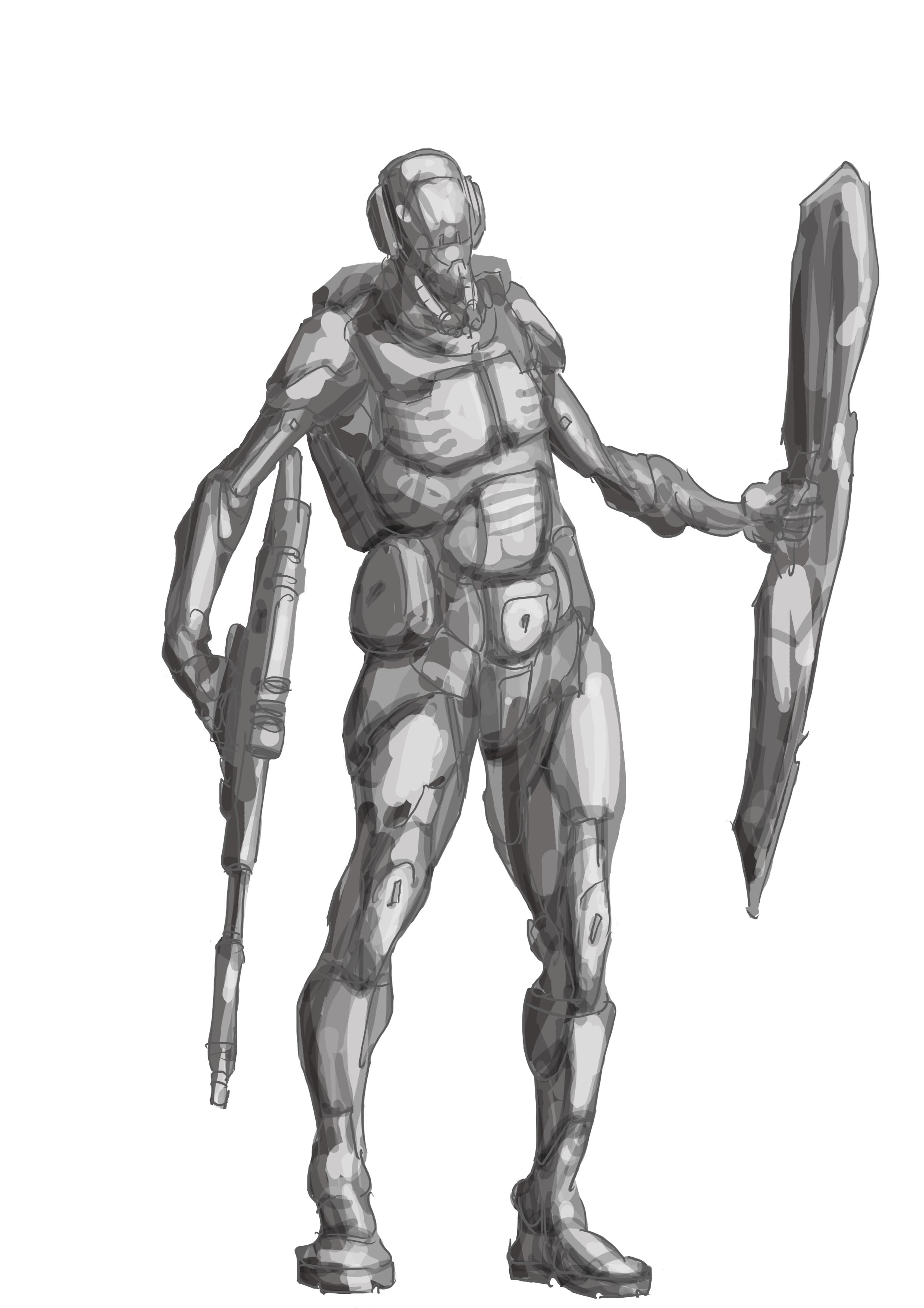 hombre con armadura